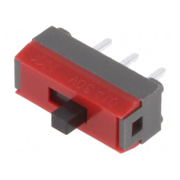 Comutator Glisant 2 Pozitii SPDT 0.1A 30VDC Vertical ON-ON | Electronic-mag.ro | Componente Electronice