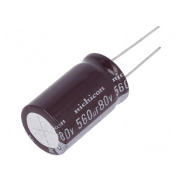 Condensator Electrolitic Low ESR 560uF 80V THT | Electronic-mag.ro | Componente Electronice