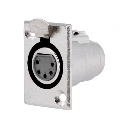 Soclu XLR Mamă 5 Pin pentru Lipire 3mm | Electronic-mag.ro | Componente Electronice