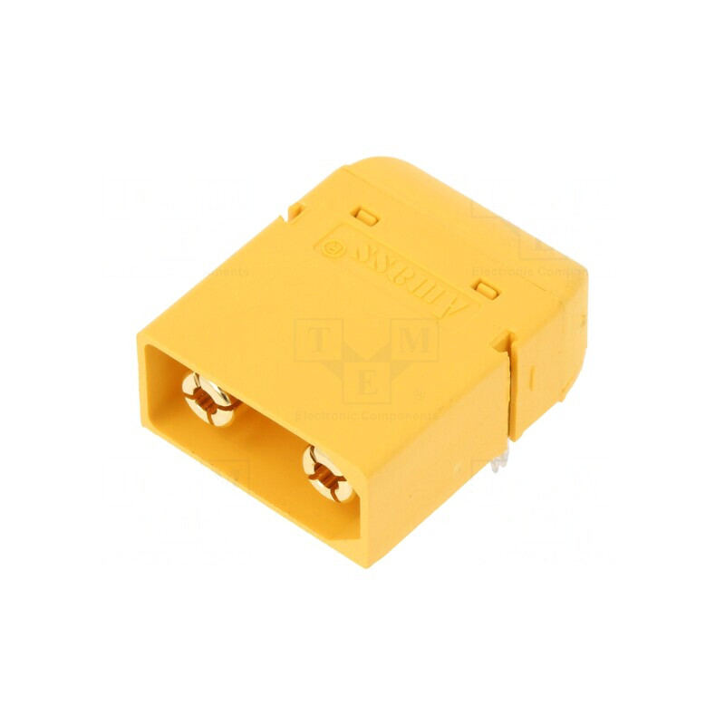 Soclu Alimentare DC XT90 pentru PCB Galbenă | Electronic-mag.ro | Componente Electronice