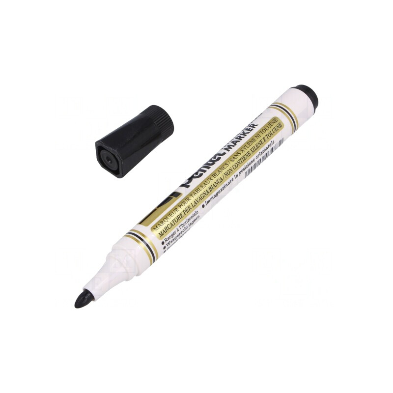 Marker negru cu ștergere uscată MW85 | Electronic-mag.ro | Componente Electronice