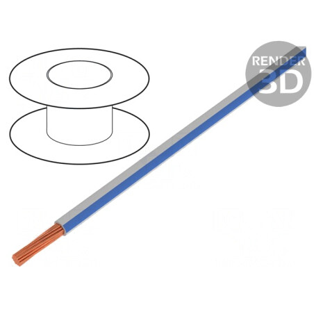Cablu Electric 1.5mm² PVC Alb-Albastru 450V/750V | Electronic-mag.ro | Componente Electronice
