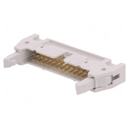 Soclu IDC 26 Pin Drept cu Ejector 2.54mm THT Quickie | Electronic-mag.ro | Componente Electronice