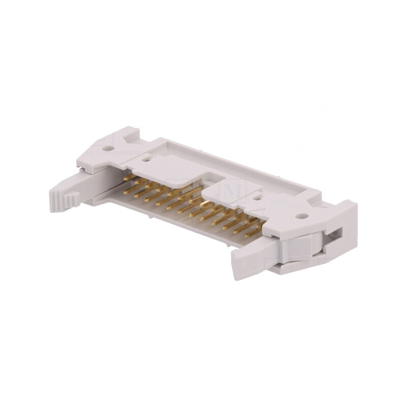Soclu IDC 26 Pin Drept cu Ejector 2.54mm THT Quickie | Electronic-mag.ro | Componente Electronice