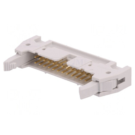 Soclu IDC 26 Pin Drept cu Ejector 2.54mm THT Quickie | Electronic-mag.ro | Componente Electronice