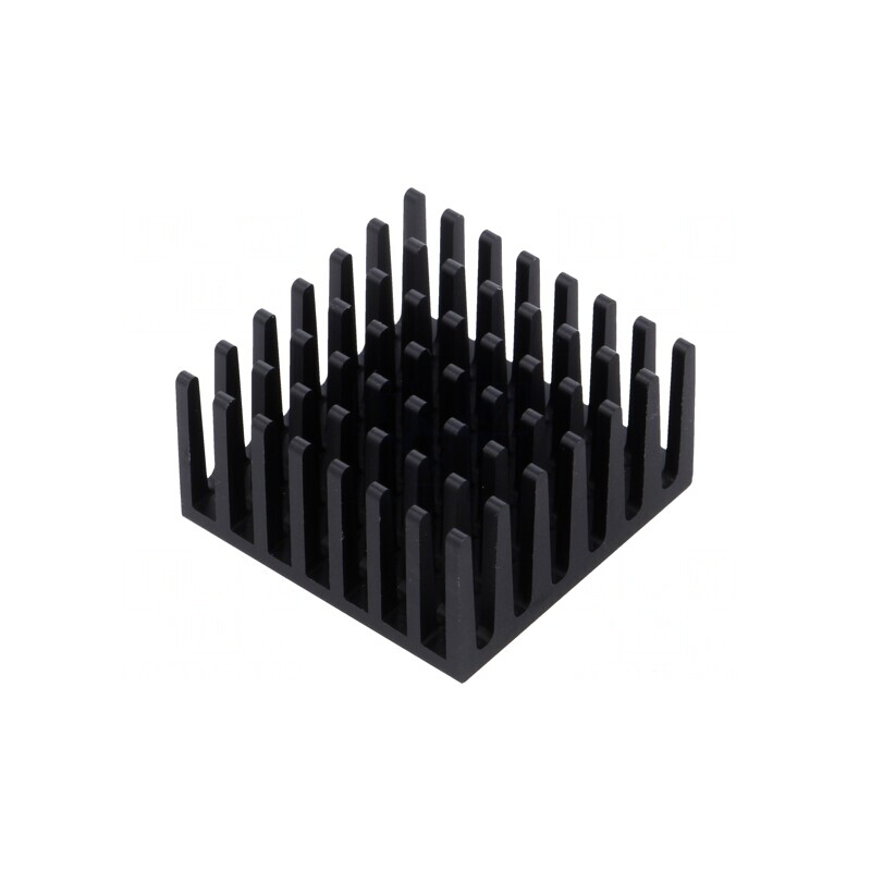 Radiator Extrudat cu Aripioare BGA Negru 27.9mm | Electronic-mag.ro | Componente Electronice