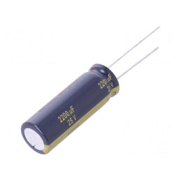 Condensator Electrolitic 2200uF 25V Low ESR THT | Electronic-mag.ro | Componente Electronice