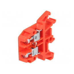 Terminal de Îmbinare Roșie 690V 1 Pista 2 Borne 0,5-4mm² | Electronic-mag.ro | Componente Electronice