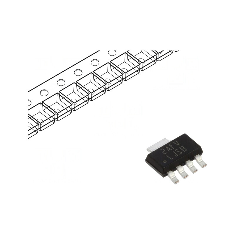 Stabilizator de Tensiune LDO 3,3V 1A SOT223-5 | Electronic-mag.ro | Componente Electronice