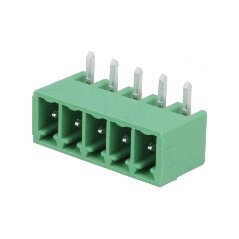 Regletă Conexiuni Deconectabilă 3,81mm 5 Piste Tată | Electronic-mag.ro | Componente Electronice