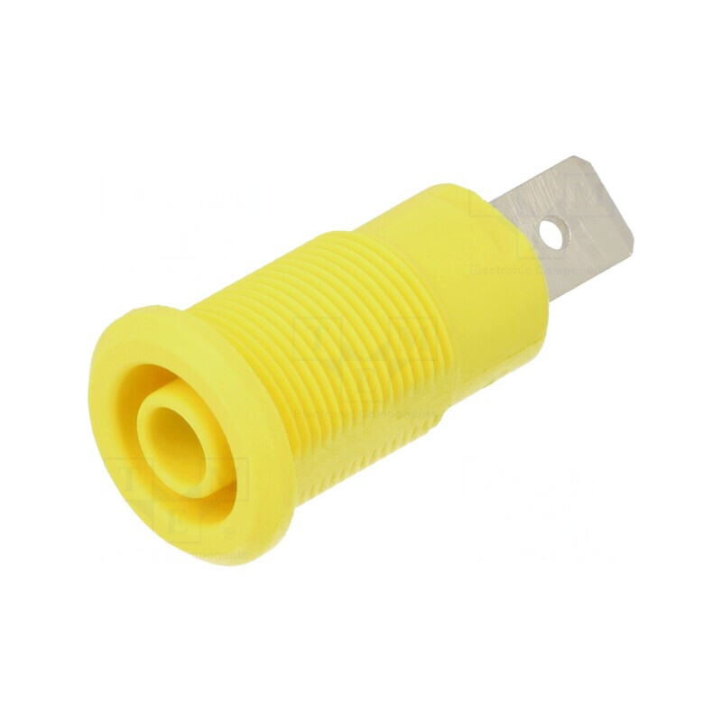 Soclu Banană 4mm 32A 1kV Galben Nichelat | Electronic-mag.ro | Componente Electronice Soclu Banană 4mm 32A 1kV Galben Nichelat | Electronic-mag.ro | Componente Electronice