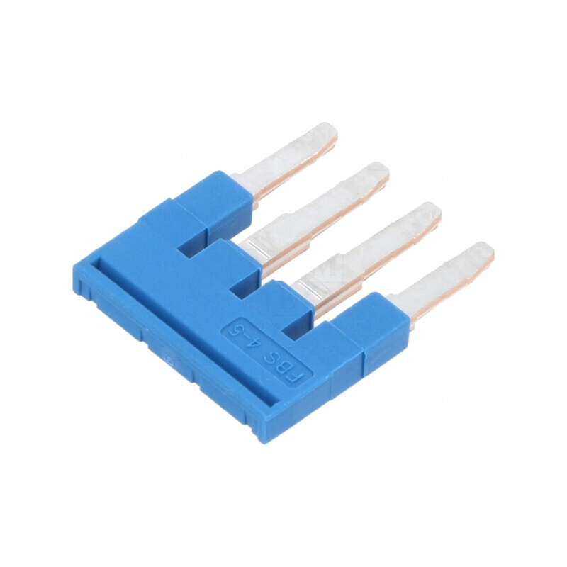 Punte cu şuruburi 4 piste albastră 5mm UL94V-0 | Electronic-mag.ro | Componente Electronice