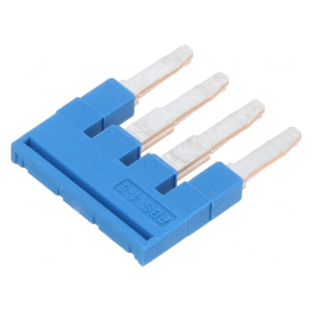 Punte cu şuruburi 4 piste albastră 5mm UL94V-0 | Electronic-mag.ro | Componente Electronice