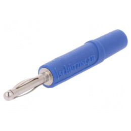Mufă banană 2mm 10A albastră nichelat | Electronic-mag.ro | Componente Electronice