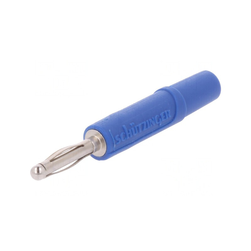 Mufă banană 2mm 10A albastră nichelat | Electronic-mag.ro | Componente Electronice