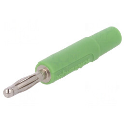 Mufă Banană 2mm Verde 10A 70VDC