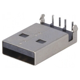 Mufă USB A Tată PCB THT 90° Ecranat | Electronic-mag.ro | Componente Electronice