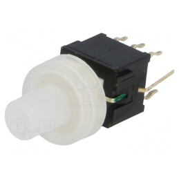 Comutator tastatură DPDT LED verde 0.1A 30V | Electronic-mag.ro | Componente Electronice