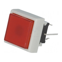 Comutator Tastatură DPDT 0,1A/30VDC LED Roșie | Electronic-mag.ro | Componente Electronice