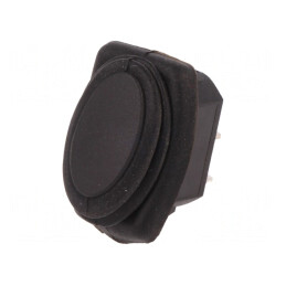 Comutator Rocker ON-OFF 10A 250V Negru IP65 | Electronic-mag.ro | Componente Electronice
