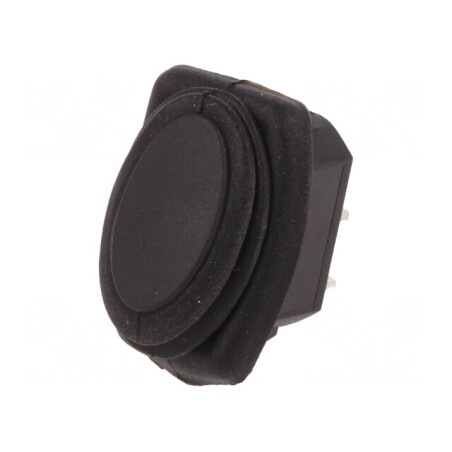Comutator Rocker ON-OFF 10A 250V Negru IP65 | Electronic-mag.ro | Componente Electronice