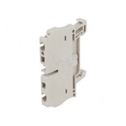 Bornă cu Arc Bej 4mm2 pentru Șine, 2 Borne | Electronic-mag.ro | Componente Electronice