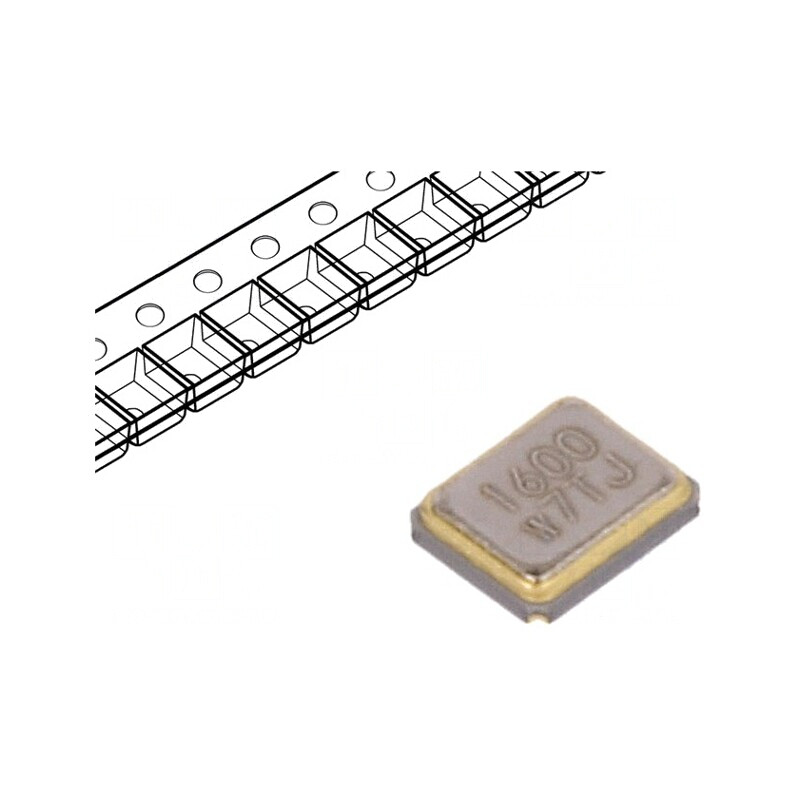 Rezonator Cuarț 16MHz 10pF SMD 2x1.6x0.5mm | Electronic-mag.ro | Componente Electronice