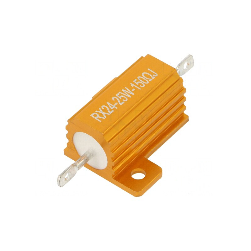 Rezistor Bobinat cu Radiator 150Ω 25W | Electronic-mag.ro | Componente Electronice