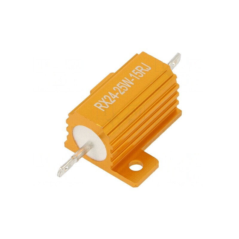 Rezistor Bobinat 15Ω 25W cu Radiator | Electronic-mag.ro | Componente Electronice Rezistor Bobinat 15Ω 25W cu Radiator | Electronic-mag.ro | Componente Electronice