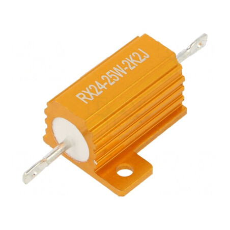 Rezistor Bobinat cu Radiator 2,2kΩ 25W ±5% | Electronic-mag.ro | Componente Electronice