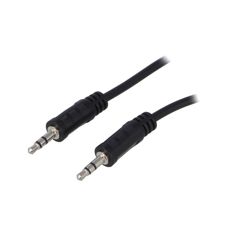 Cablu Audio Jack 3.5mm Stereo 2m Negru | Electronic-mag.ro | Componente Electronice