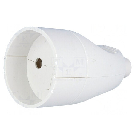 Conector alimentare AC 2P 250V 16A albă | Electronic-mag.ro | Componente Electronice