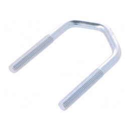 Bridă U Oțel Zinc 41mm x 43mm | Electronic-mag.ro | Componente Electronice