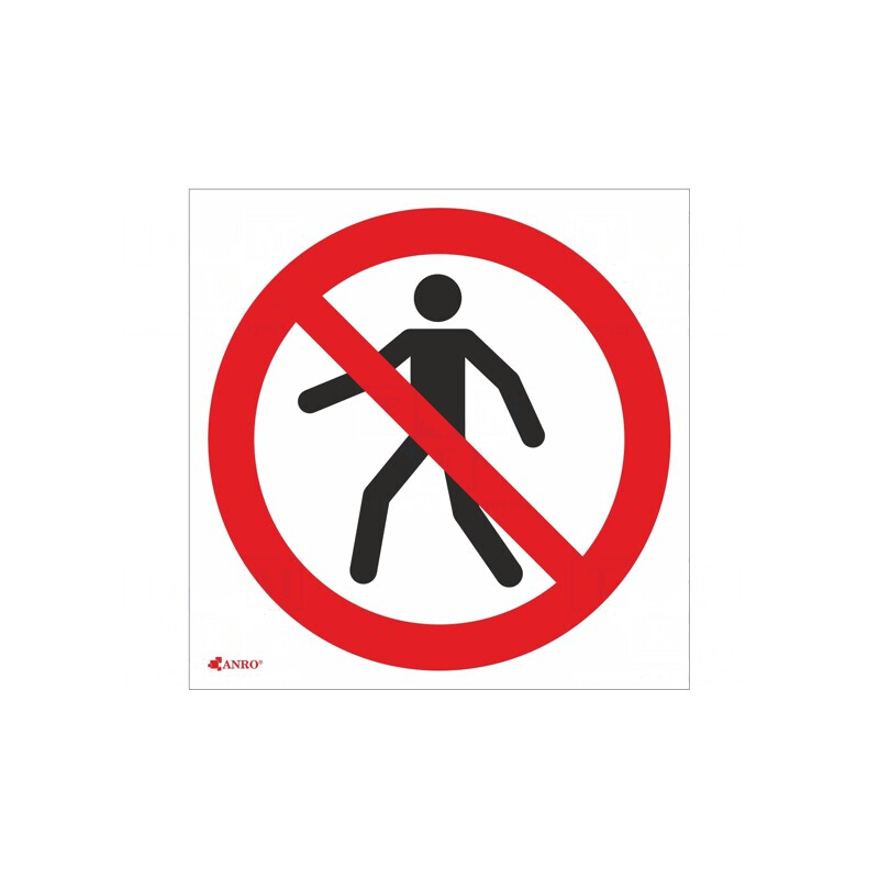 Semn de Interzicere PVC 200x200 mm | Electronic-mag.ro | Componente Electronice