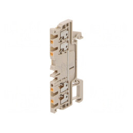 Conector Șine 1,5mm2 4 Borne Bej 3,5mm | Electronic-mag.ro | Componente Electronice