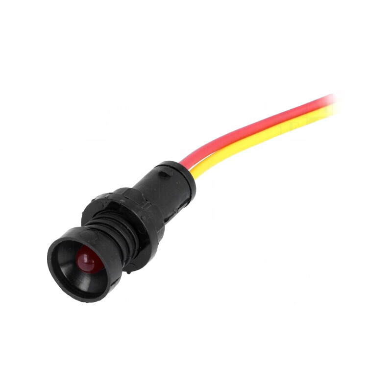 Lampă de control LED roșie 12-24V Ø10mm | Electronic-mag.ro | Componente Electronice