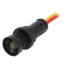Lampă de control LED galbenă 12-24V Ø10mm | Electronic-mag.ro | Componente Electronice