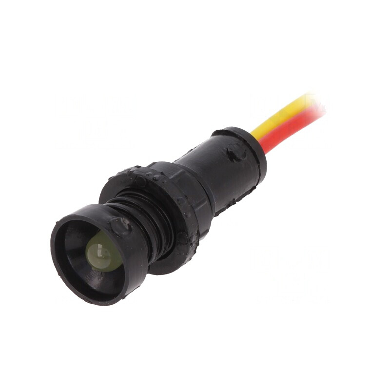 Lampă de control LED galbenă 12-24V Ø10mm | Electronic-mag.ro | Componente Electronice