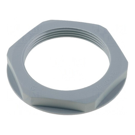 Piuliţă poliamidă M40 gri 50mm | Electronic-mag.ro | Componente Electronice