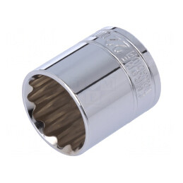 Cheie Tubulară 12 Puncte 3/8 22mm Oțel Crom-Vanadium | Electronic-mag.ro | Componente Electronice