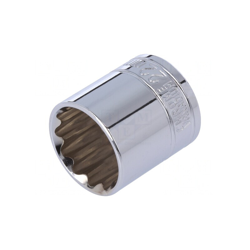 Cheie Tubulară 12 Puncte 3/8 22mm Oțel Crom-Vanadium | Electronic-mag.ro | Componente Electronice