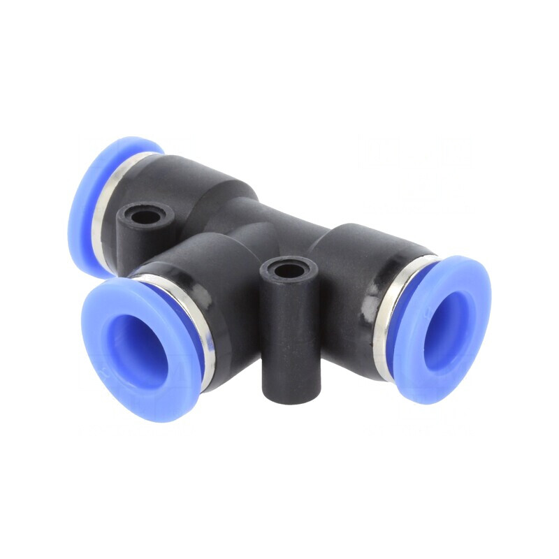 Racord T push-in ramificație 0,95-15bar PBT BLUELINE | Electronic-mag.ro | Componente Electronice