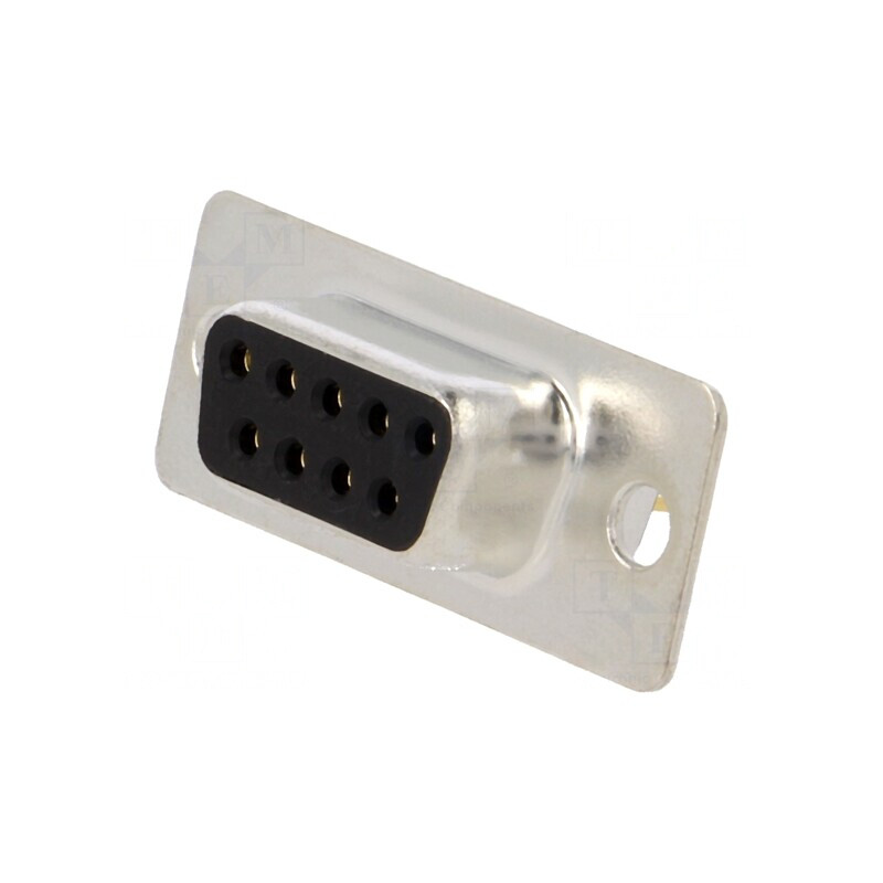 Conector D-Sub 9-Pin Soclu Mamă THT Aurit pentru PCB | Electronic-mag.ro | Componente Electronice