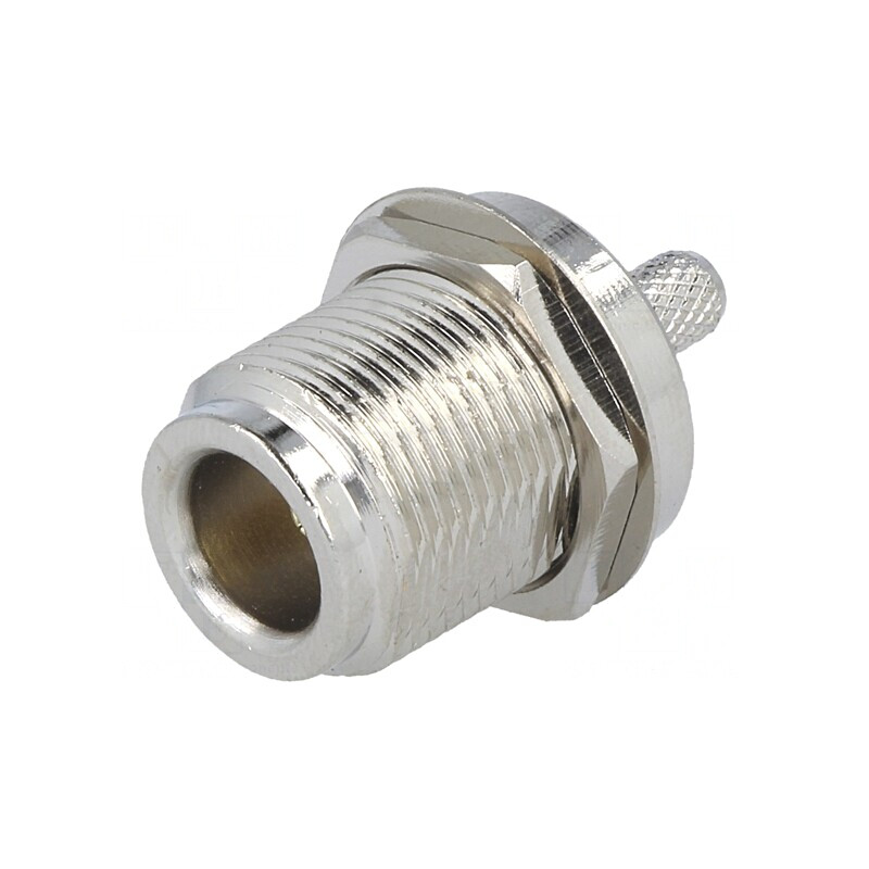 Soclu N Mamă Drept RG58 Crimpat Aurit pentru Panou | Electronic-mag.ro | Componente Electronice