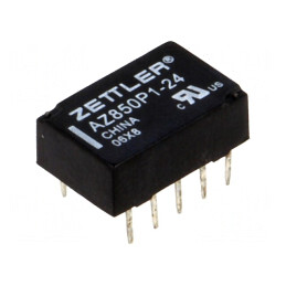 Releu Electromagnetic DPDT 24VDC 1A PCB | Electronic-mag.ro | Componente Electronice