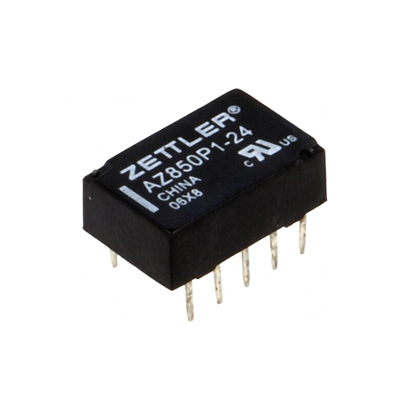 Releu Electromagnetic DPDT 24VDC 1A PCB | Electronic-mag.ro | Componente Electronice