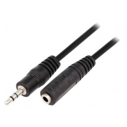 Cablu Audio Jack 3.5mm 1.8m Negru PVC
