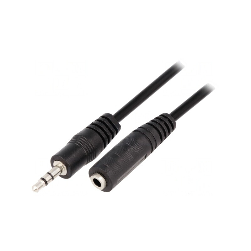 Cablu Audio Jack 3.5mm 1.8m Negru PVC | Electronic-mag.ro | Componente Electronice
