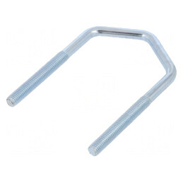 Bridă U Oțel Zinc Filet 55mm Lățime 61mm | Electronic-mag.ro | Componente Electronice