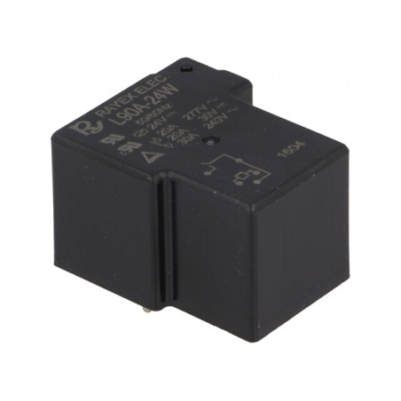 Releu electromagnetic SPDT 24VDC 30A pentru PCB | Electronic-mag.ro | Componente Electronice